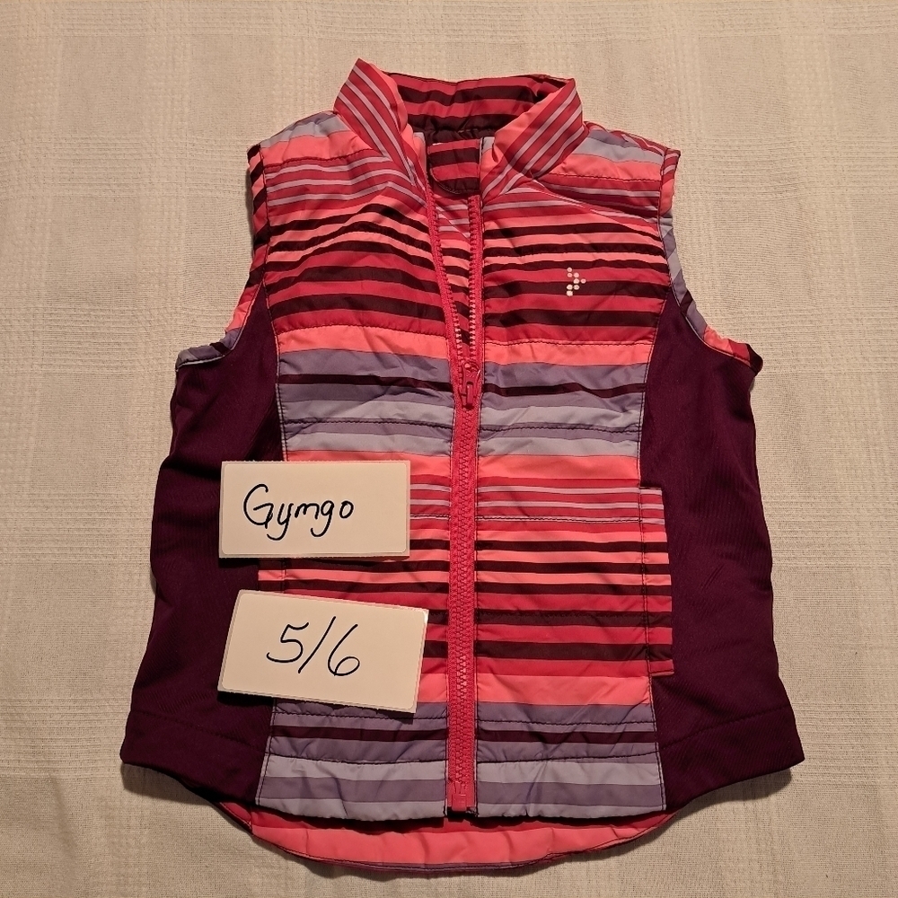 Gymboree Gymgo girls size small or 5-6 activewear striped vest